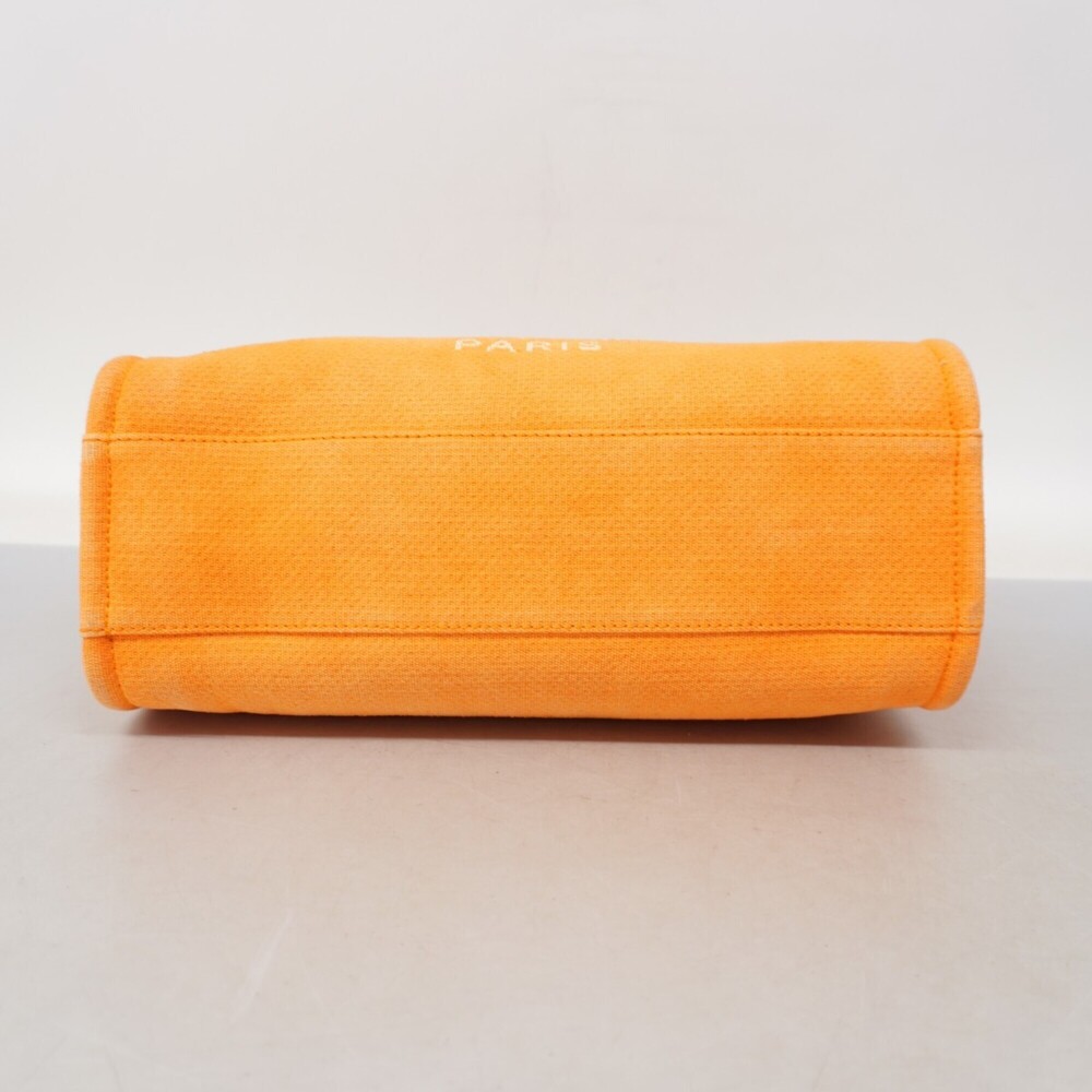 CHANEL Orange Canvas Deauville Tote Bag - Picture 3 of 11